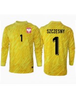 Moške Nogometnih dresov Poljska Wojciech Szczesny #1 Vratar Domači EP 2024 Dolgi rokavi